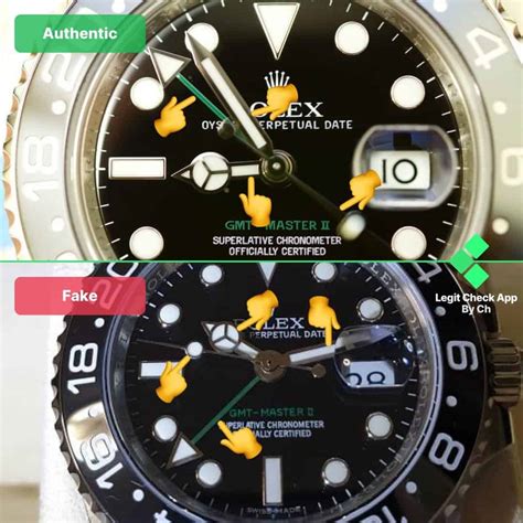 rolex gmt master real vs fake|how to detect a fake rolex.